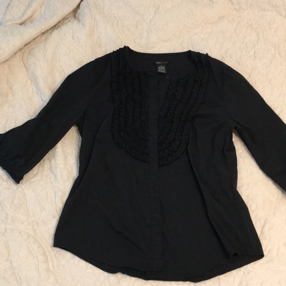 Black BCBGMazAzria Button Down Shirt